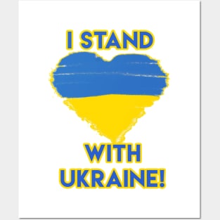 I Stand With Ukraine Posters and Art